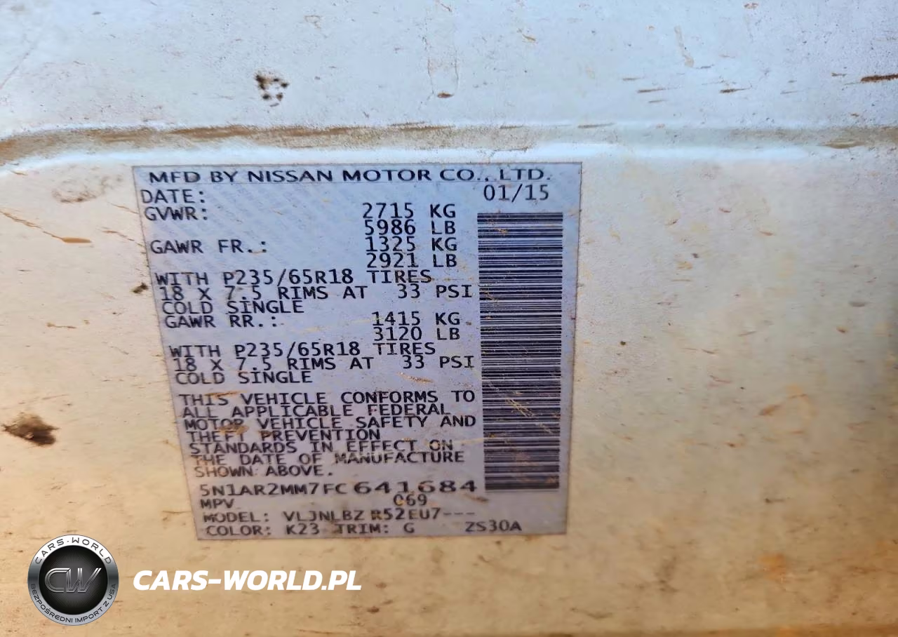 2015 Nissan Pathfinder S VIN:5N1AR2MM7FC641684 - 13