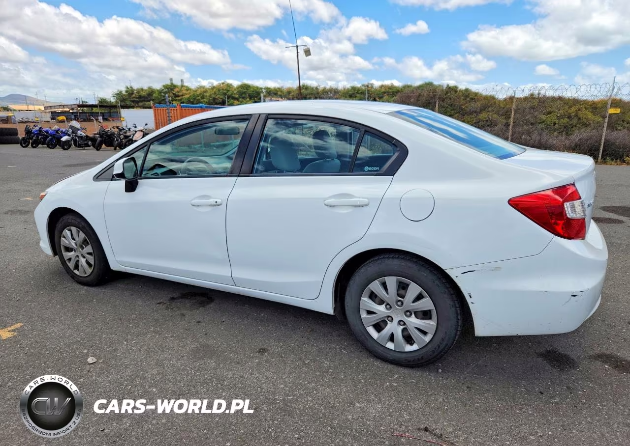 2012 Honda Civic Lx VIN:2HGFB2F5XCH311861 - 2