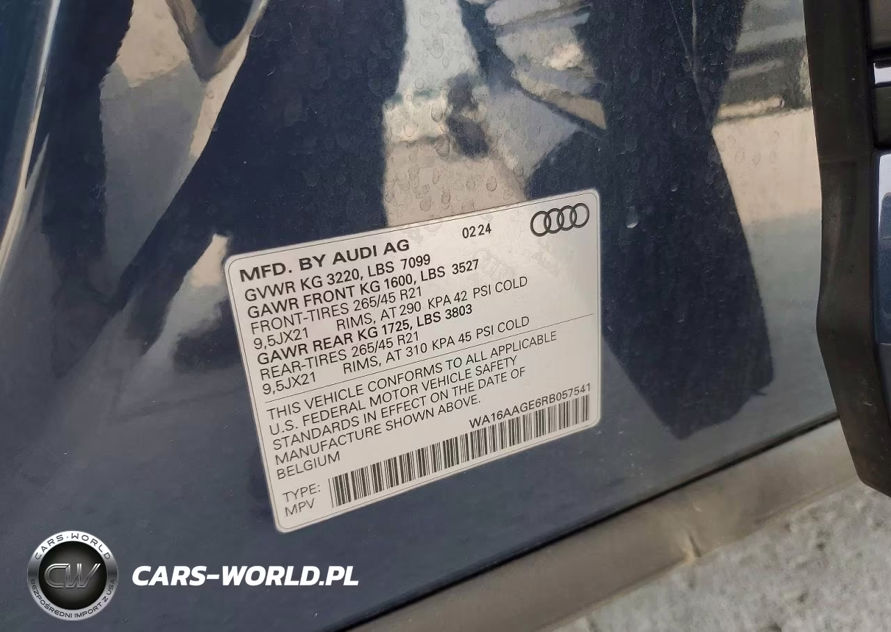 2024 Audi Q8 E-Tron Prestige VIN:WA16AAGE6RB057541 - 13