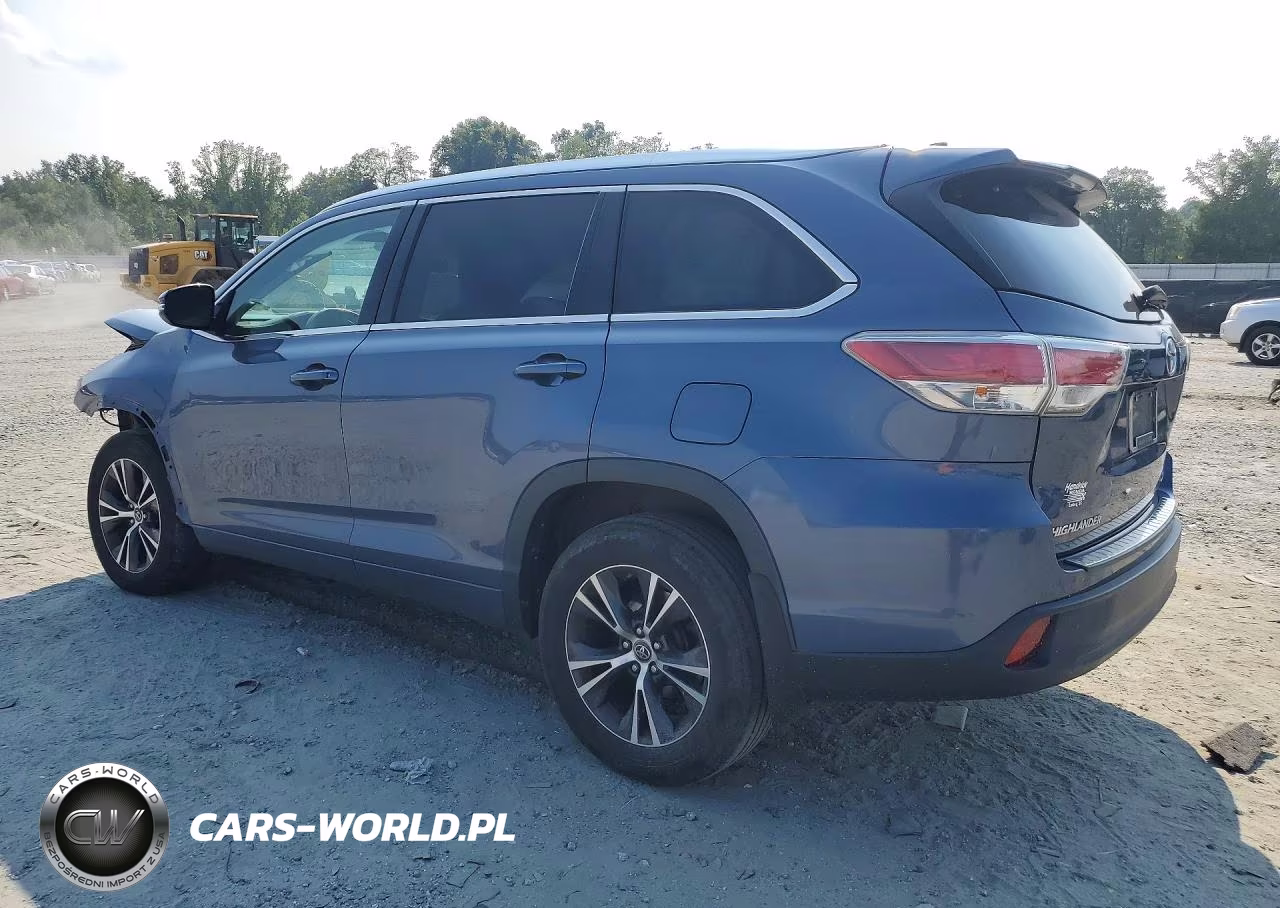 2016 Toyota Highlander Xle VIN:5TDJKRFH0GS308406 - 2