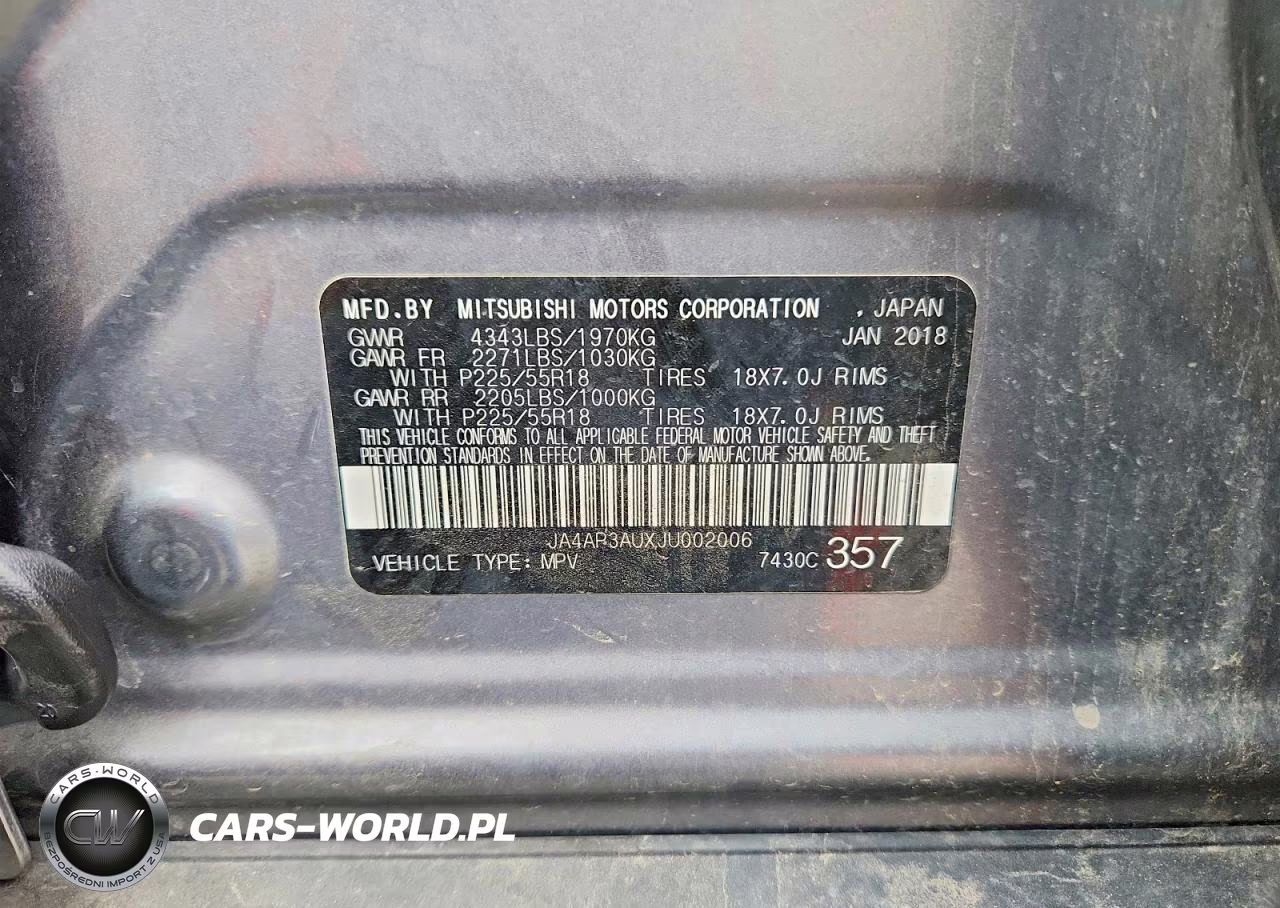 2018 Mitsubishi Outlander Sport Es VIN:JA4AP3AUXJU002006 - 14