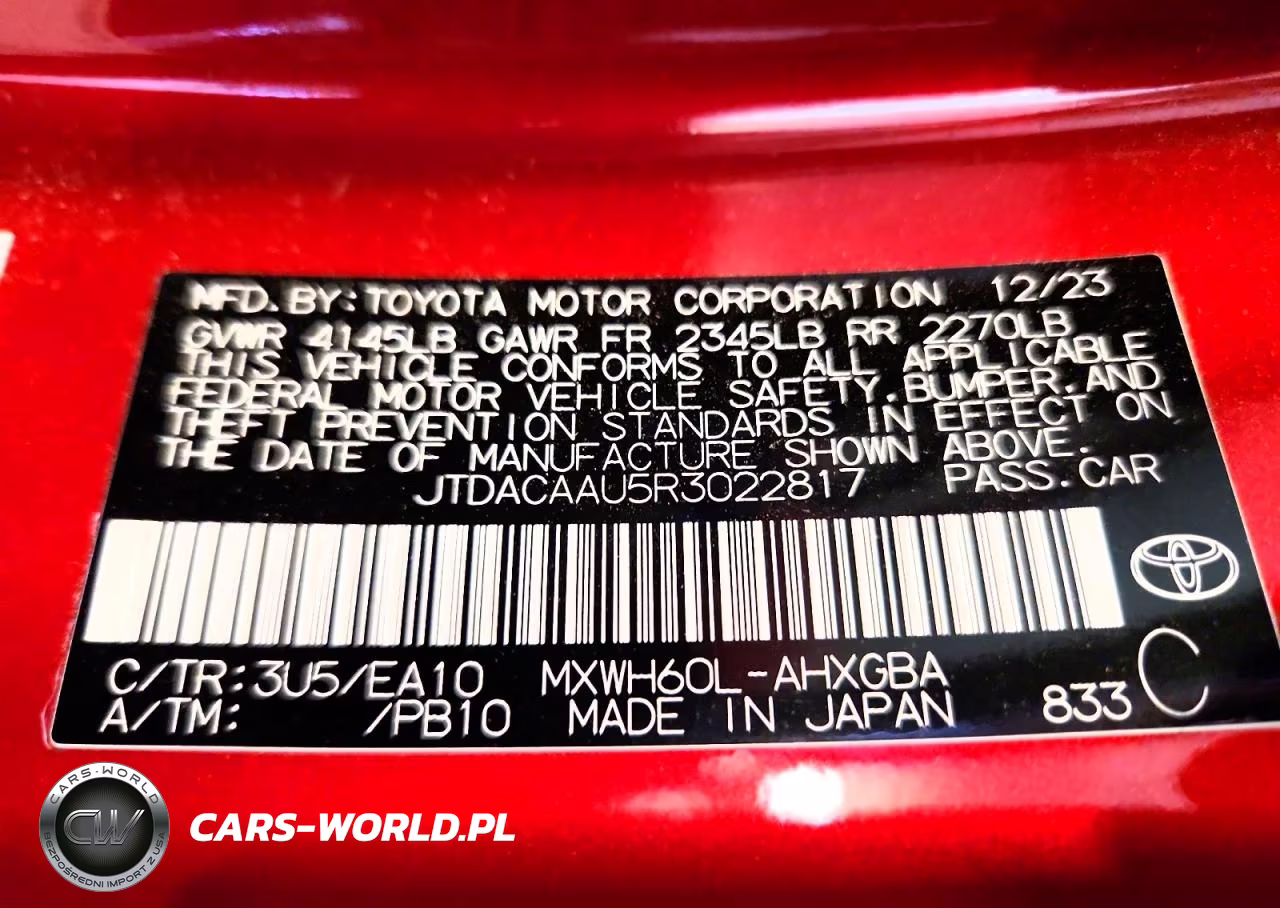 2024 Toyota Prius Xle VIN:JTDACAAU5R3022817 - 13