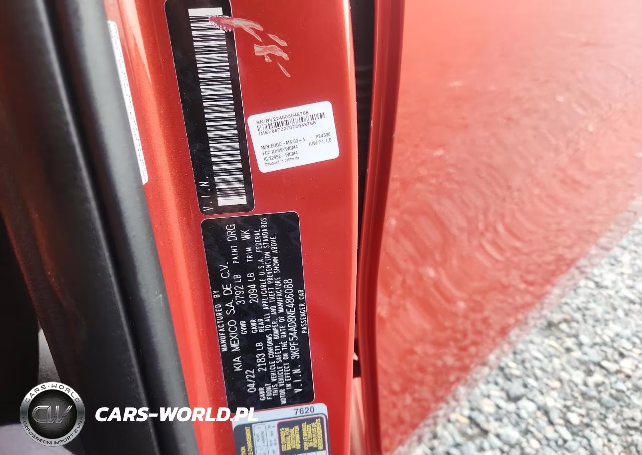 2022 Kia Forte Gt Line VIN:3KPF54AD8NE486088 - 12