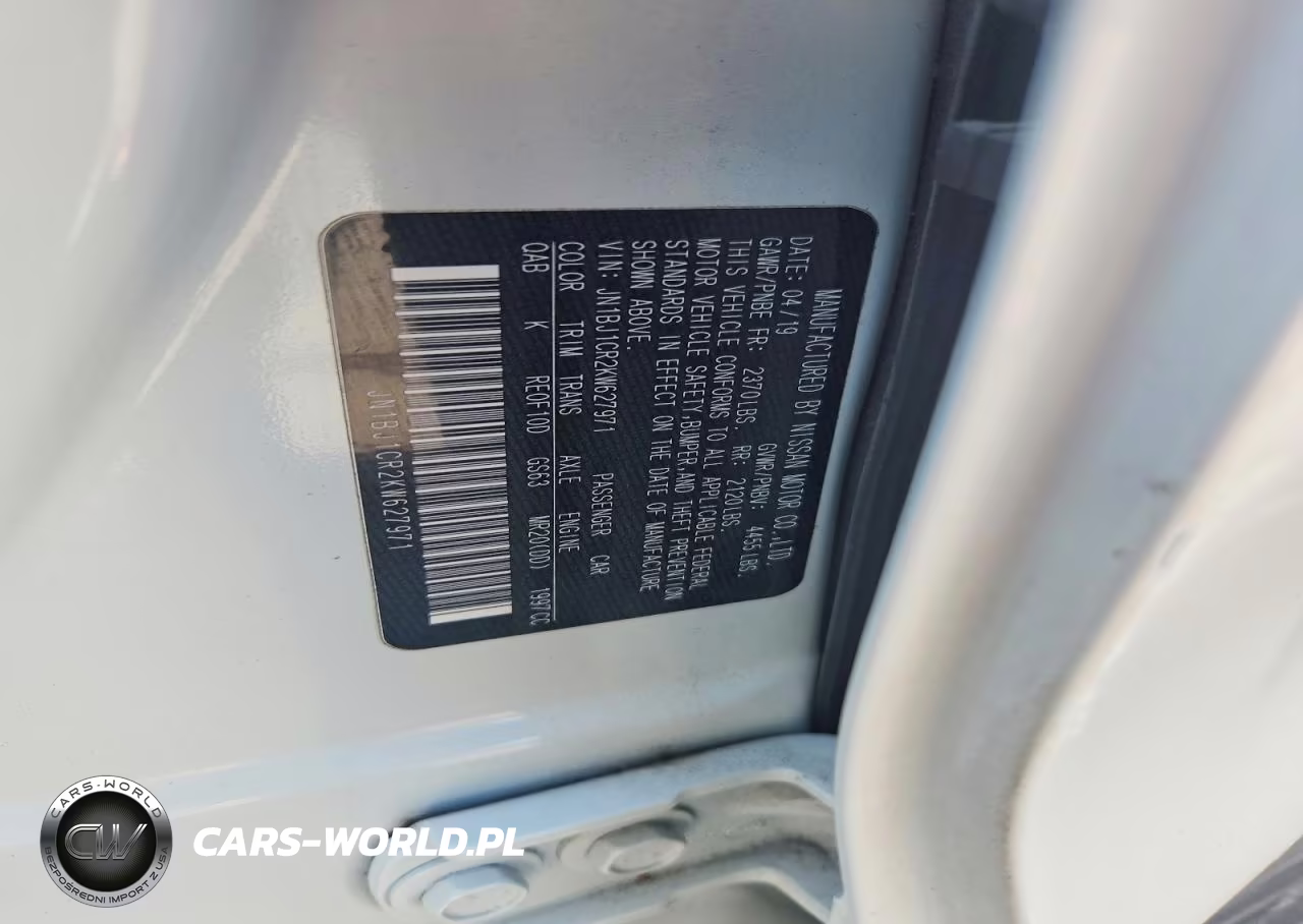 2019 Nissan Rogue Sport Sv VIN:JN1BJ1CR2KW627971 - 13