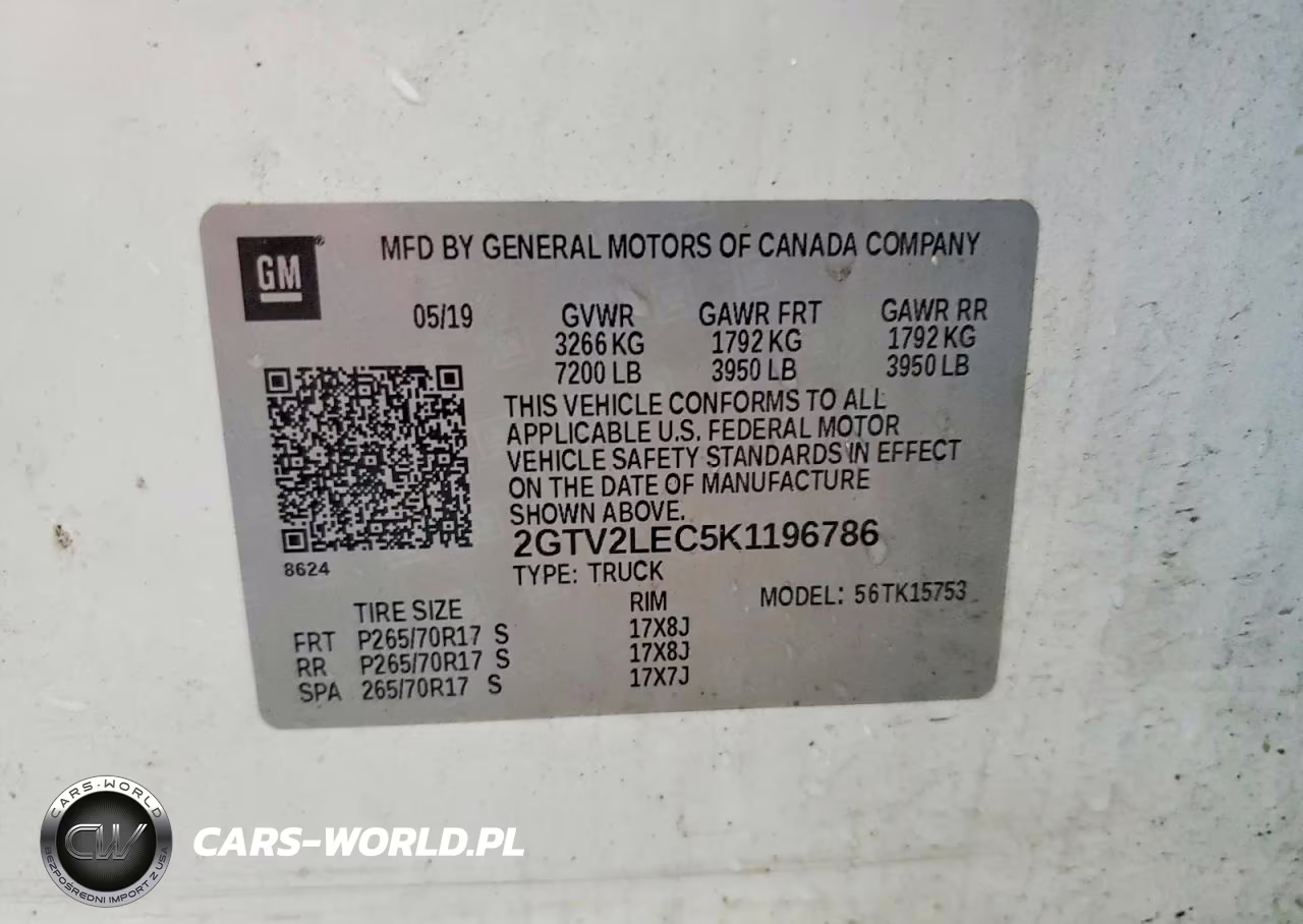 2019 GMC Sierra Limited K1500 VIN:2GTV2LEC5K1196786 - 12