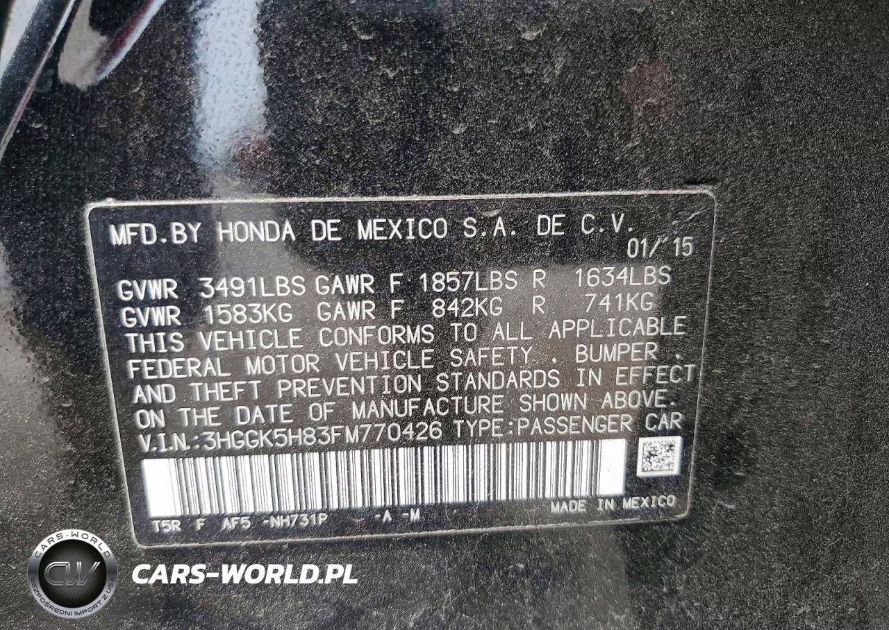 2015 Honda Fit Ex VIN:3HGGK5H83FM770426 - 12