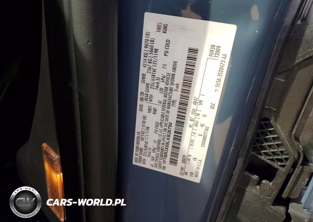 2020 Ford Transit 250 Delivery Van VIN:1FTBR3X88LKB26790 - 13