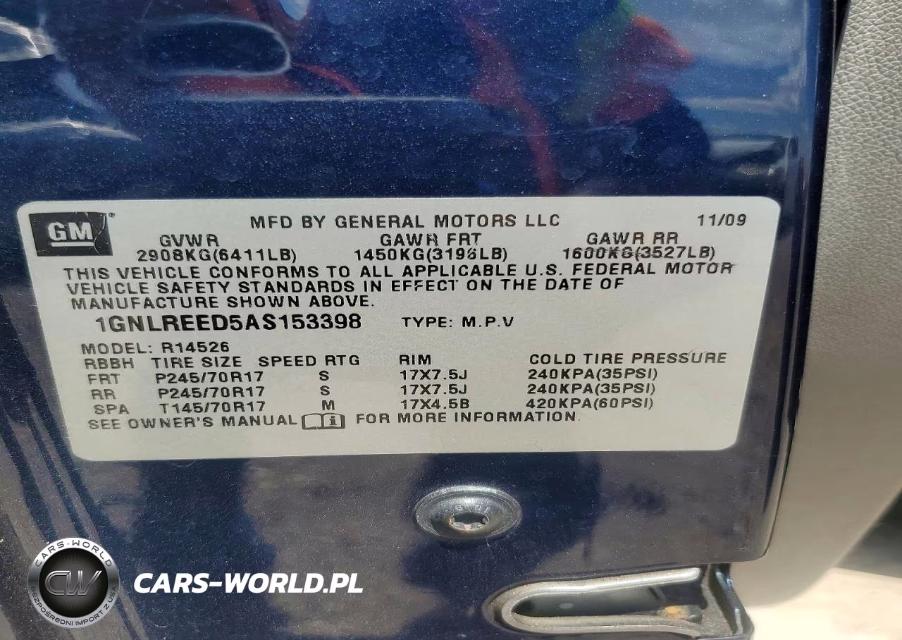 2010 Chevrolet Traverse Ls VIN:1GNLREED5AS153398 - 13