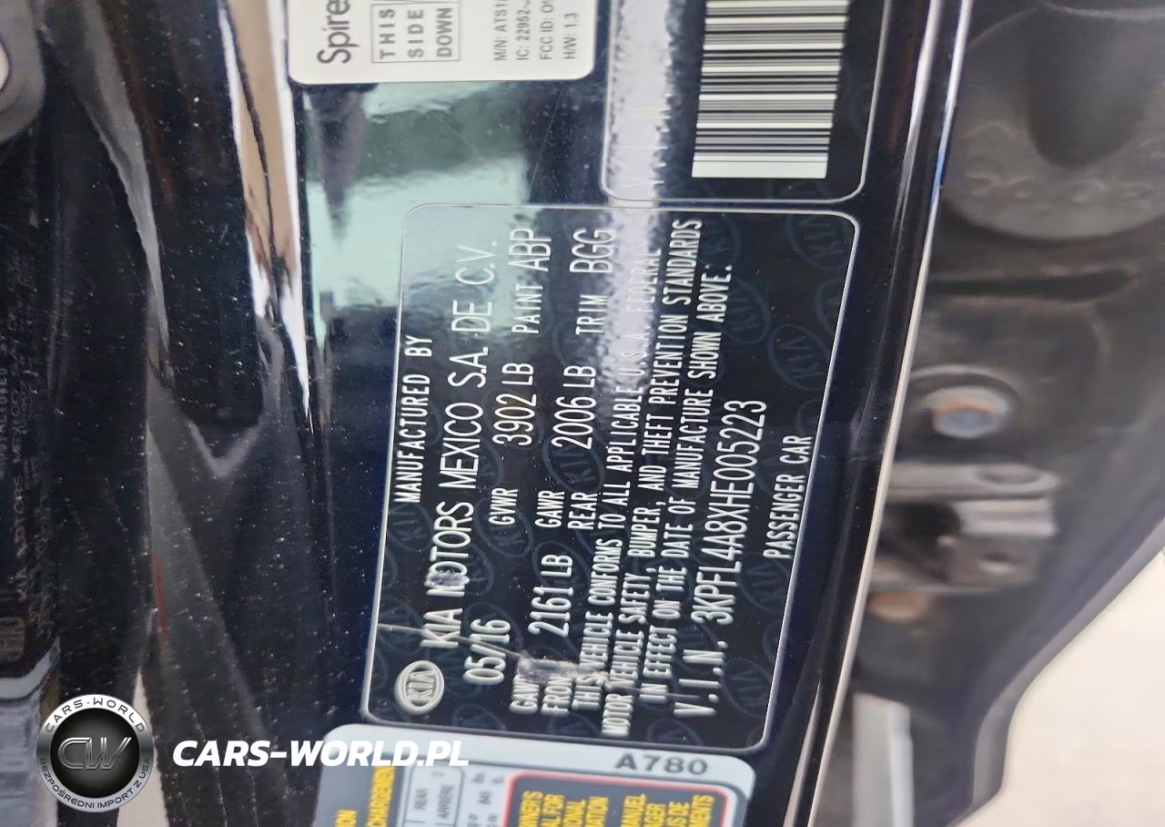 2017 Kia Forte Ex VIN:3KPFL4A8XHE005223 - 13