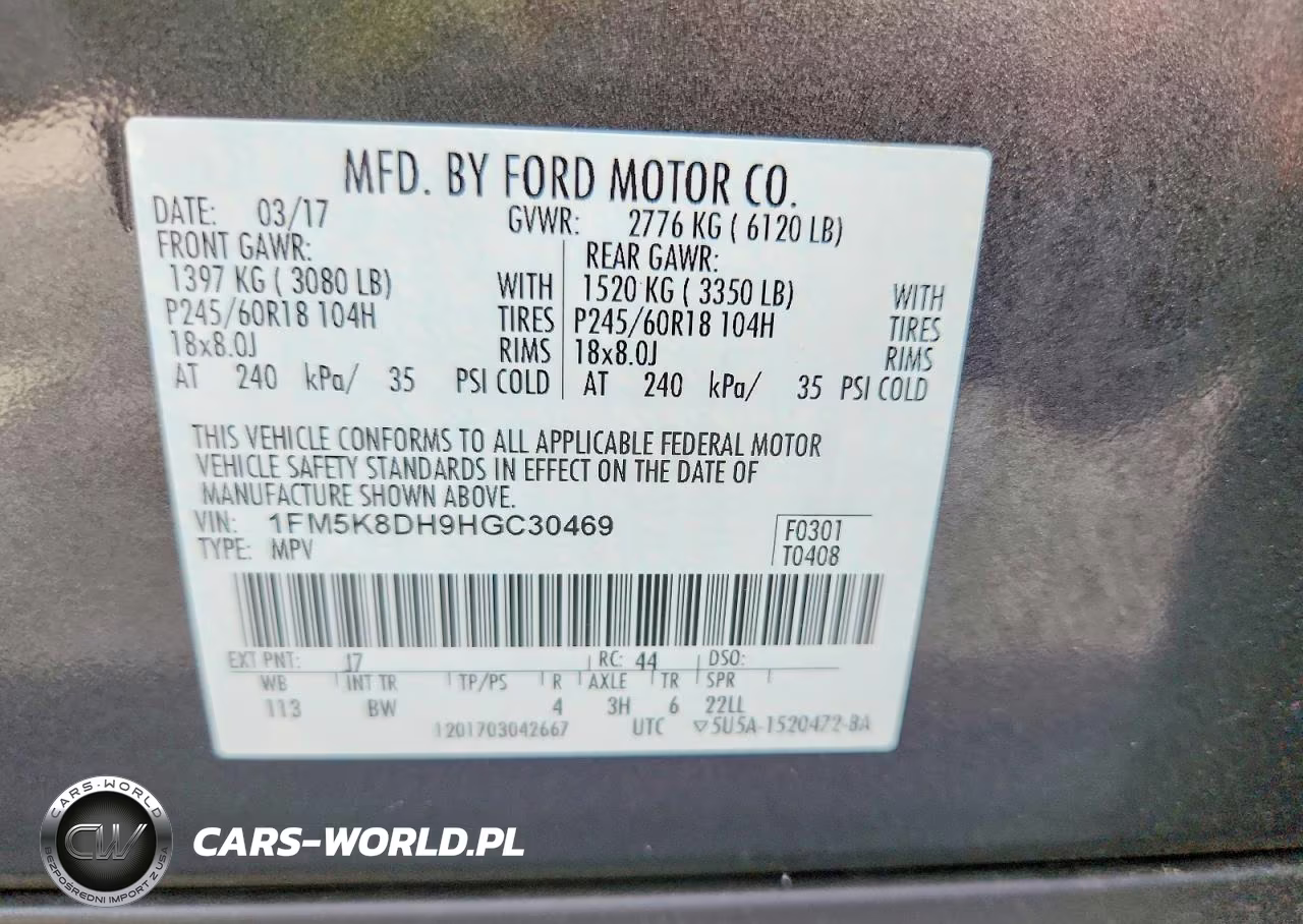 2017 Ford Explorer Xlt VIN:1FM5K8DH9HGC30469 - 13