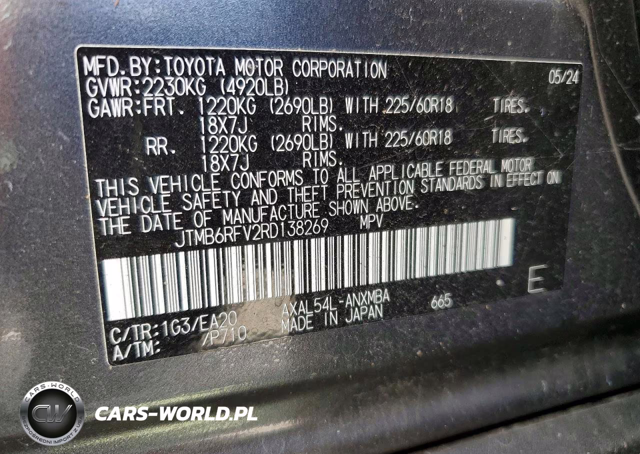 2024 Toyota Rav4 Xle Premium VIN:JTMB6RFV2RD138269 - 13