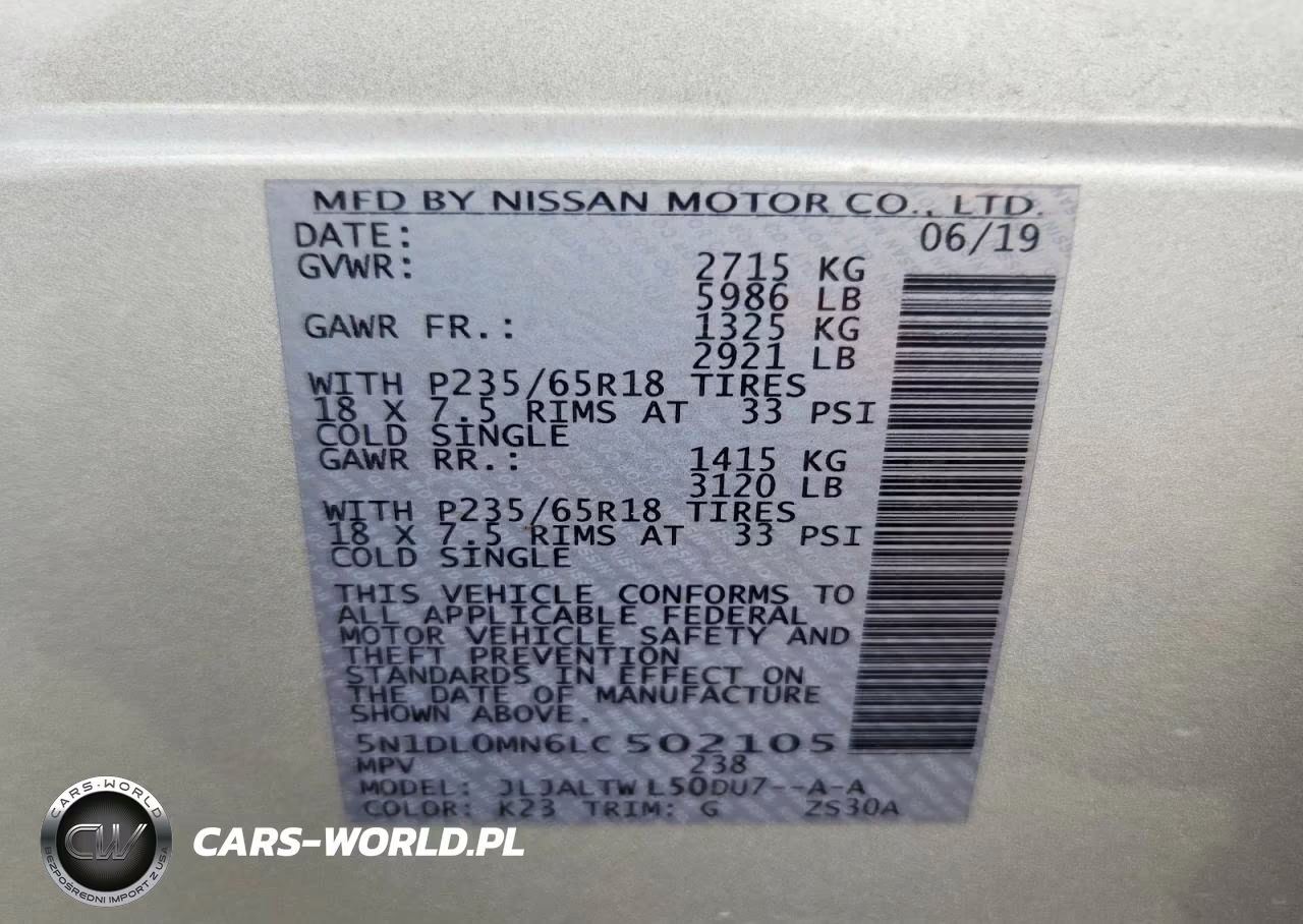 2020 Infiniti Qx60 Luxe VIN:5N1DL0MN6LC502105 - 12