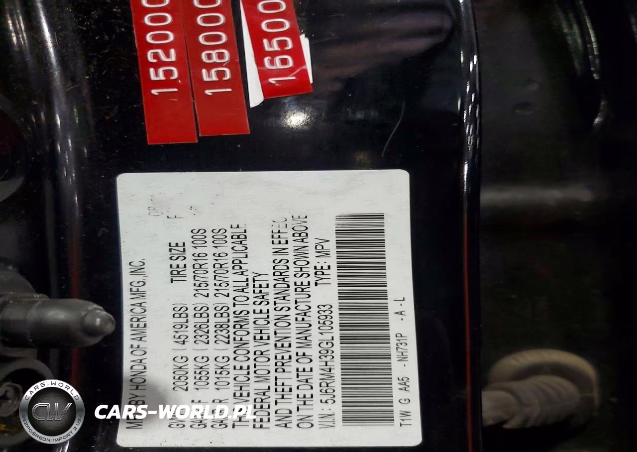 2016 Honda Cr-V Lx VIN:5J6RM4H39GL105933 - 13