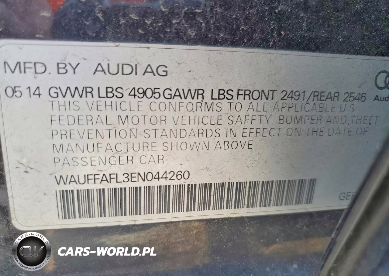 2014 Audi A4 Premium Plus VIN:WAUFFAFL3EN044260 - 12