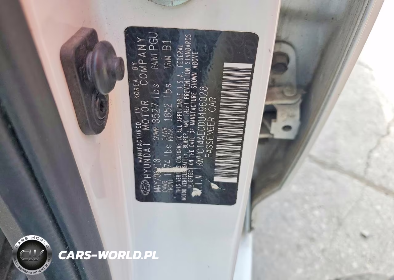 2013 Hyundai Accent Gls VIN:KMHCT4AE0DU496028 - 12