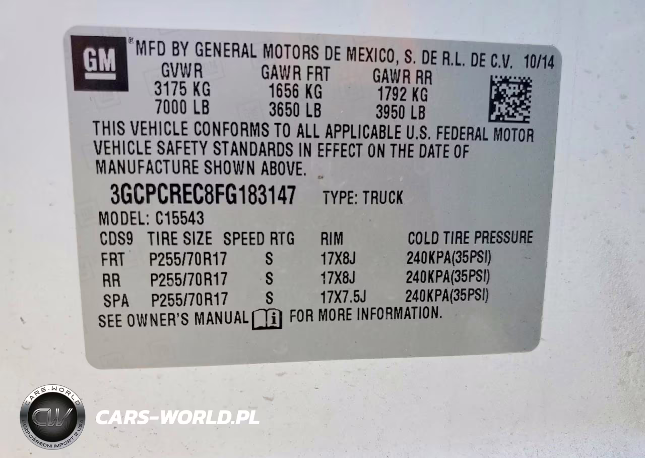 2015 Chevrolet Silverado C1500 Lt VIN:3GCPCREC8FG183147 - 12