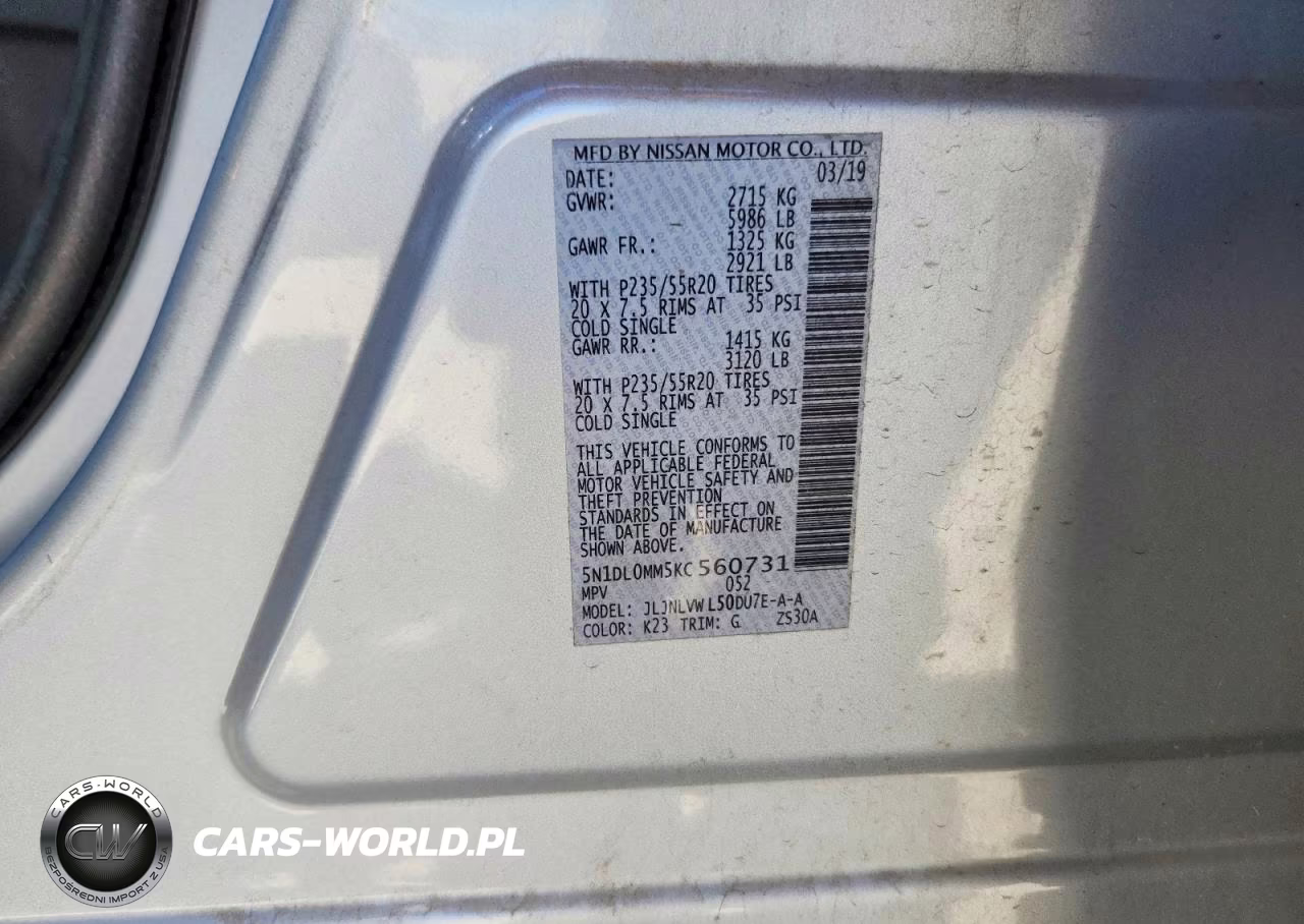 2019 Infiniti Qx60 Luxe VIN:5N1DL0MM5KC560731 - 13