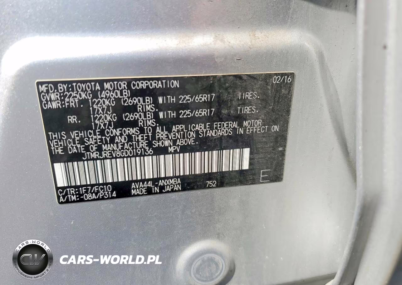 2016 Toyota Rav4 Hv Xle VIN:JTMRJREV8GD019136 - 13