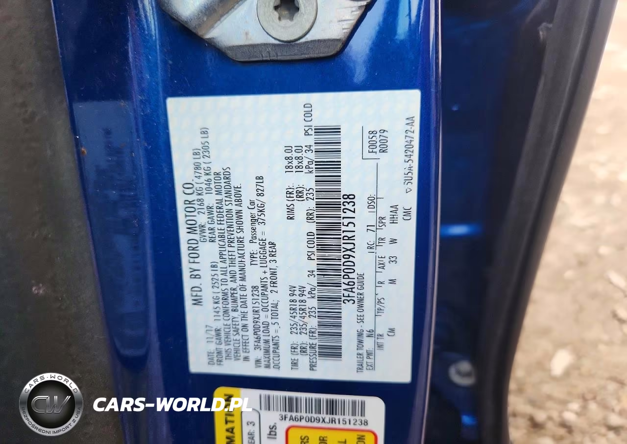 2018 Ford Fusion Titanium-Platinum VIN:3FA6P0D9XJR151238 - 12