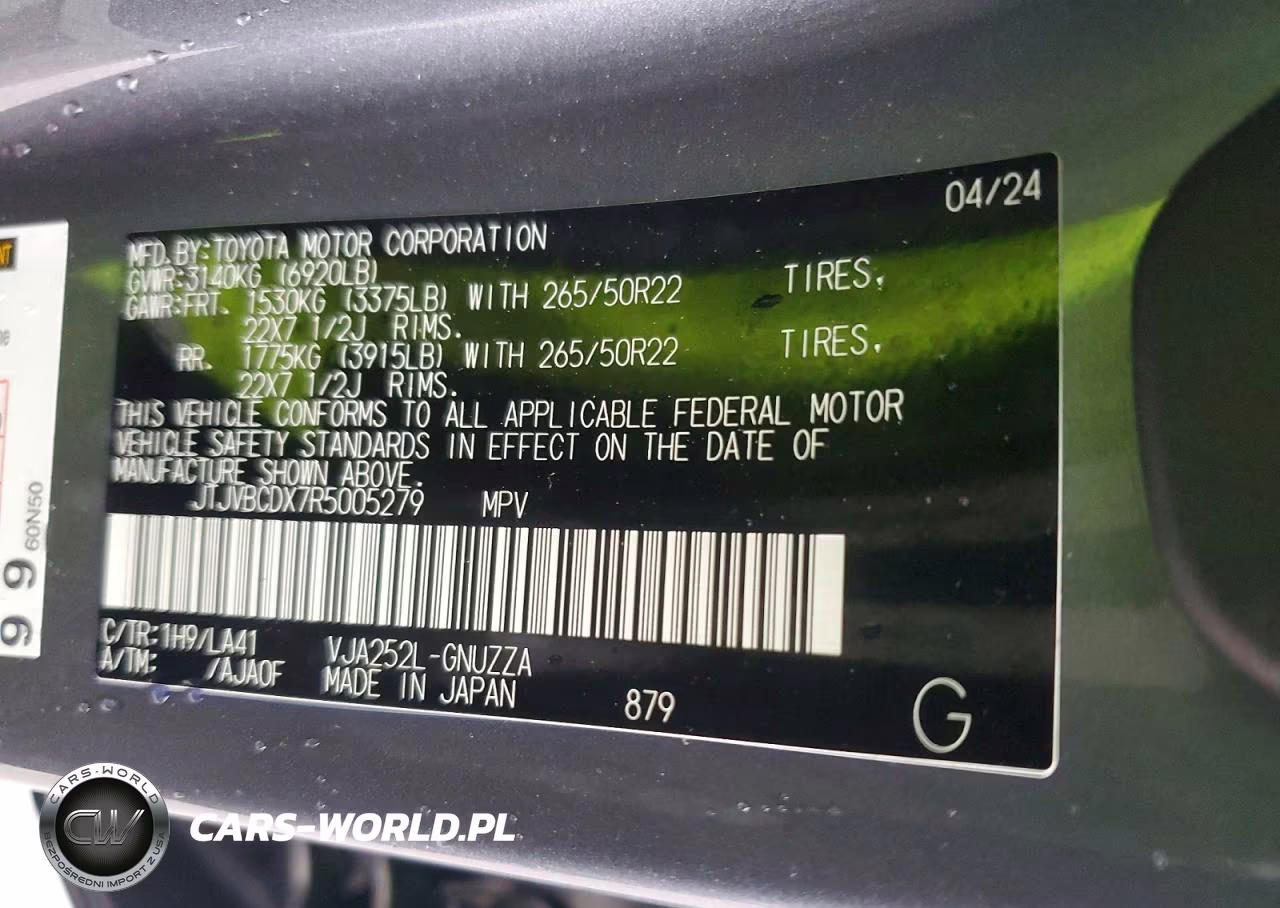 2024 Lexus Gx 550 Luxury+ VIN:JTJVBCDX7R5005279 - 13
