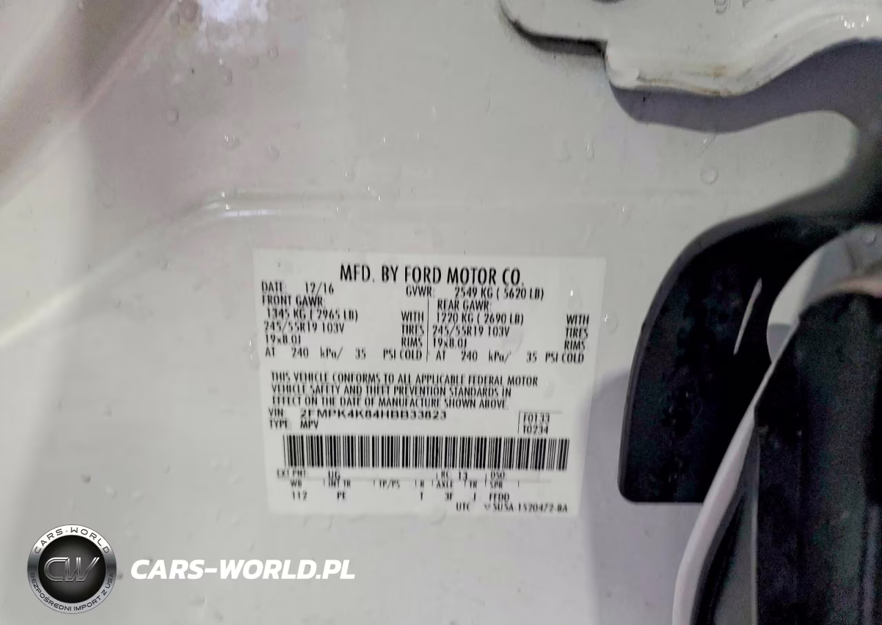2017 Ford Edge Titanium VIN:2FMPK4K84HBB33823 - 13