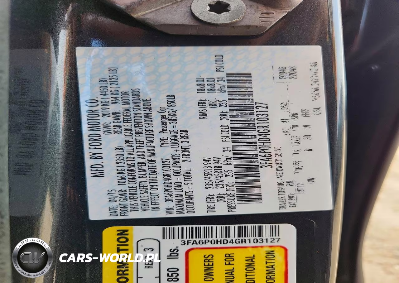 2016 Ford Fusion Se VIN:3FA6P0HD4GR103127 - 12