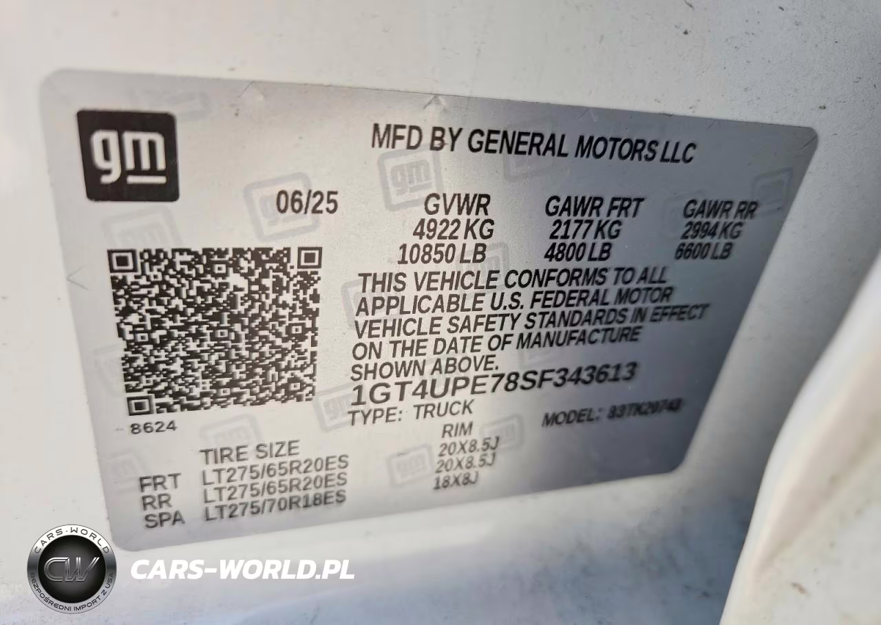 2025 GMC Sierra K2500 At4 VIN:1GT4UPE78SF343613 - 12