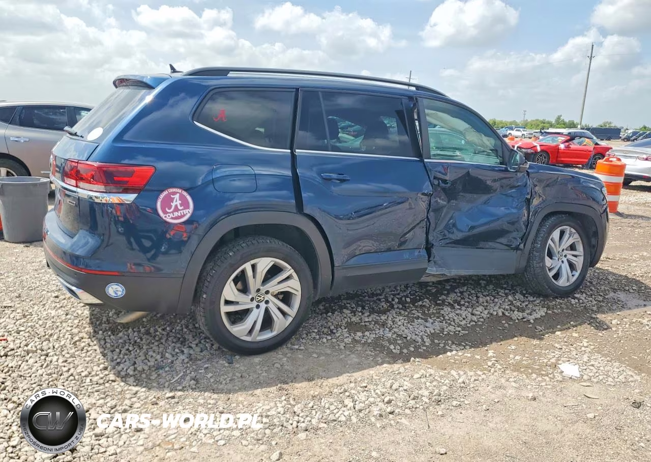 2022 Volkswagen Atlas Se VIN:1V2HR2CAXNC539187 - 3