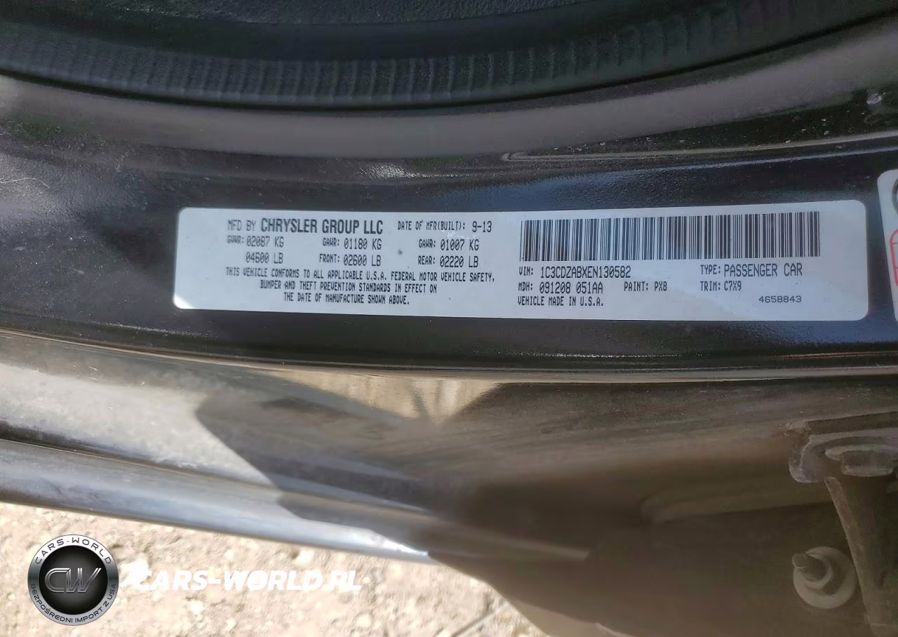 2014 Dodge Avenger Se VIN:1C3CDZABXEN130582 - 12