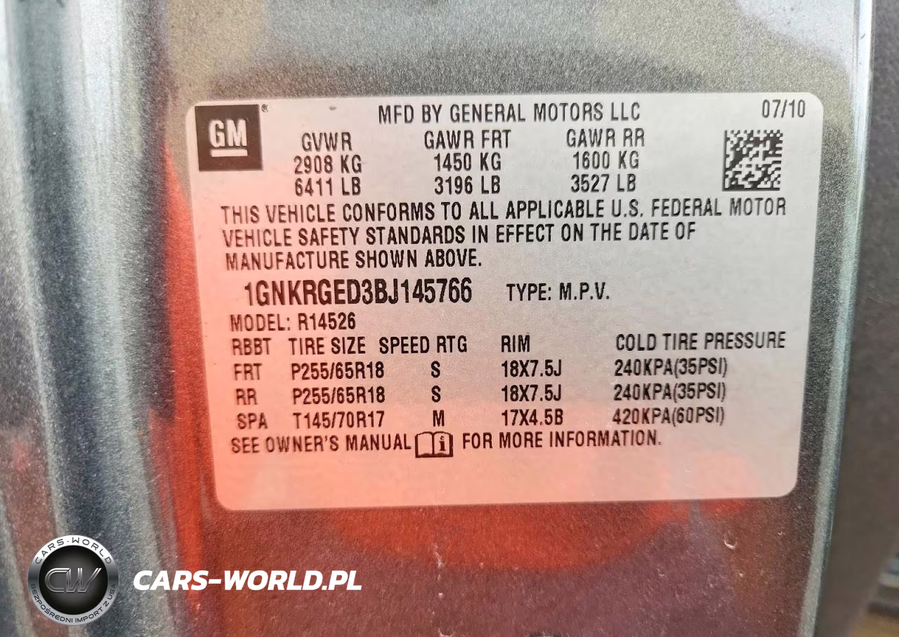 2011 Chevrolet Traverse Lt VIN:1GNKRGED3BJ145766 - 13
