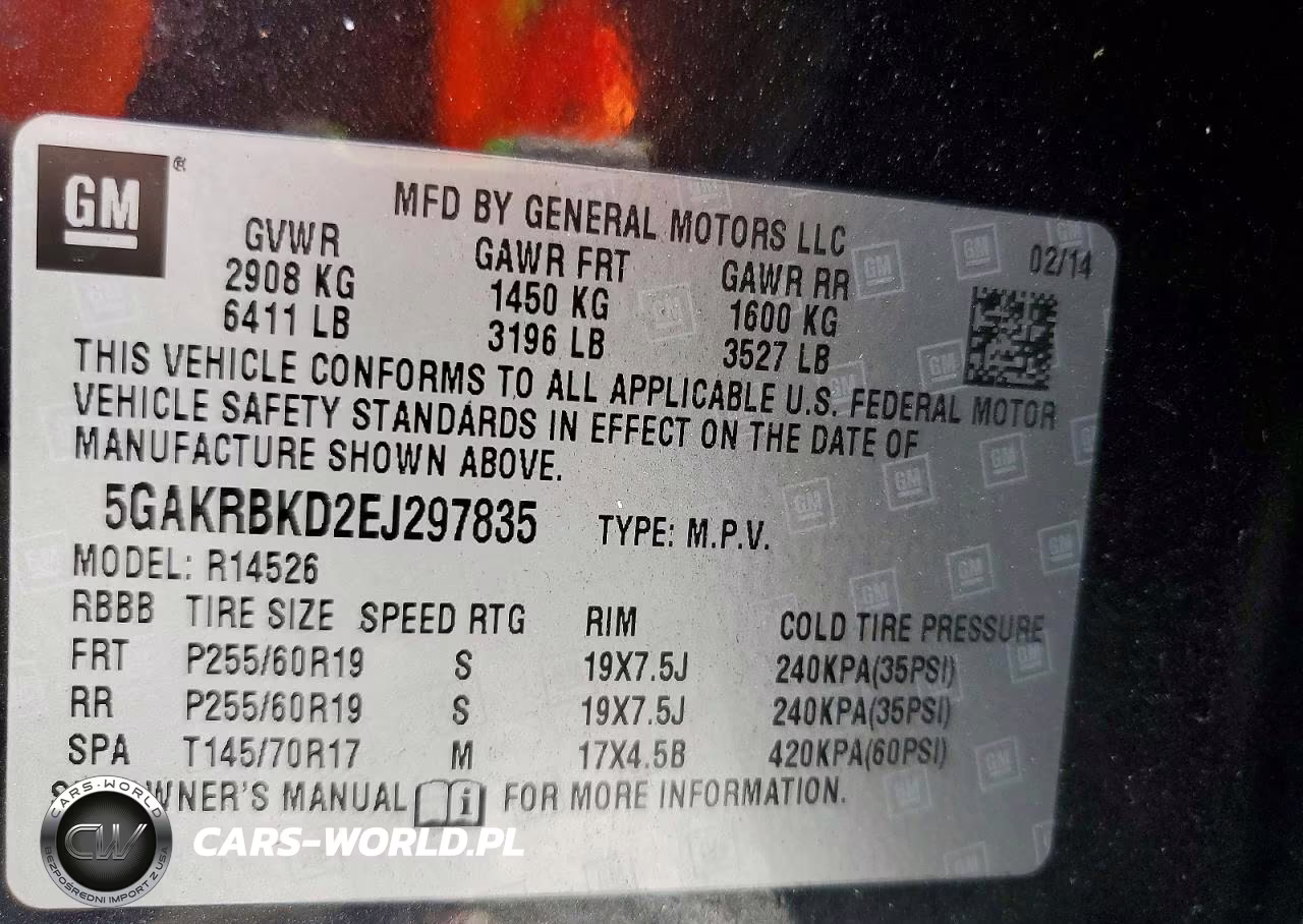 2014 Buick Enclave VIN:5GAKRBKD2EJ297835 - 13