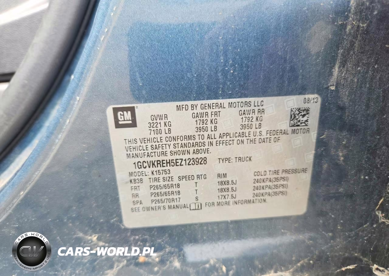 2014 Chevrolet Silverado K1500 Lt VIN:1GCVKREH5EZ123928 - 12