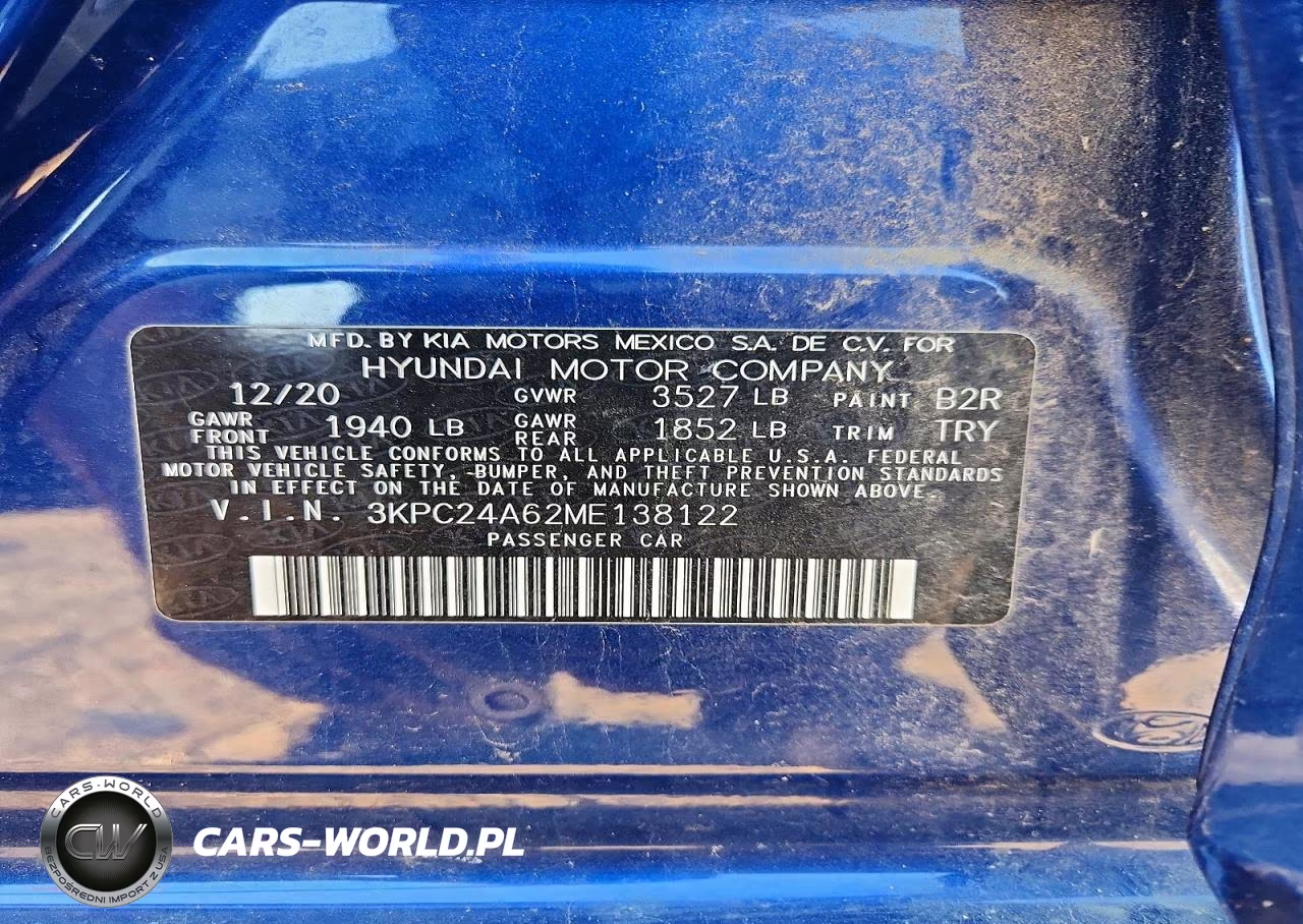 2021 Hyundai Accent Sel VIN:3KPC24A62ME138122 - 13