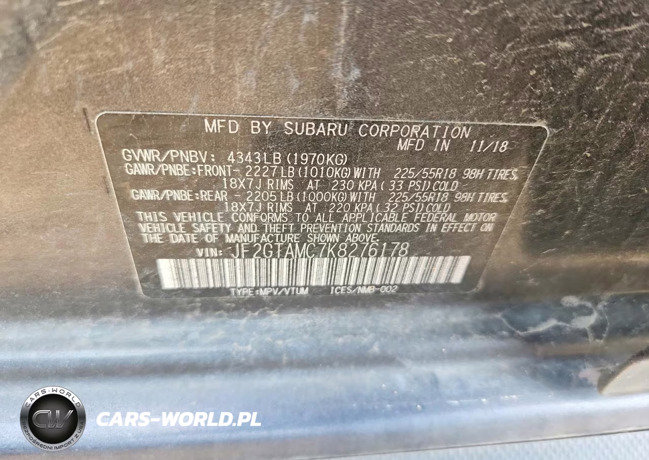 2019 Subaru Crosstrek Limited VIN:JF2GTAMC7K8276178 - 13
