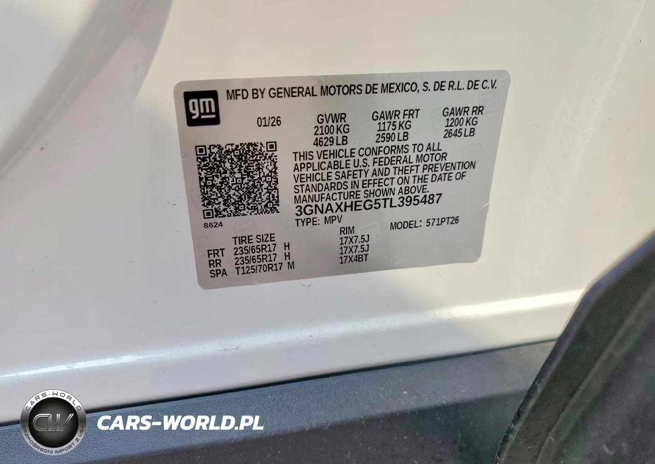 2026 Chevrolet Equinox Lt VIN:3GNAXHEG5TL395487 - 14