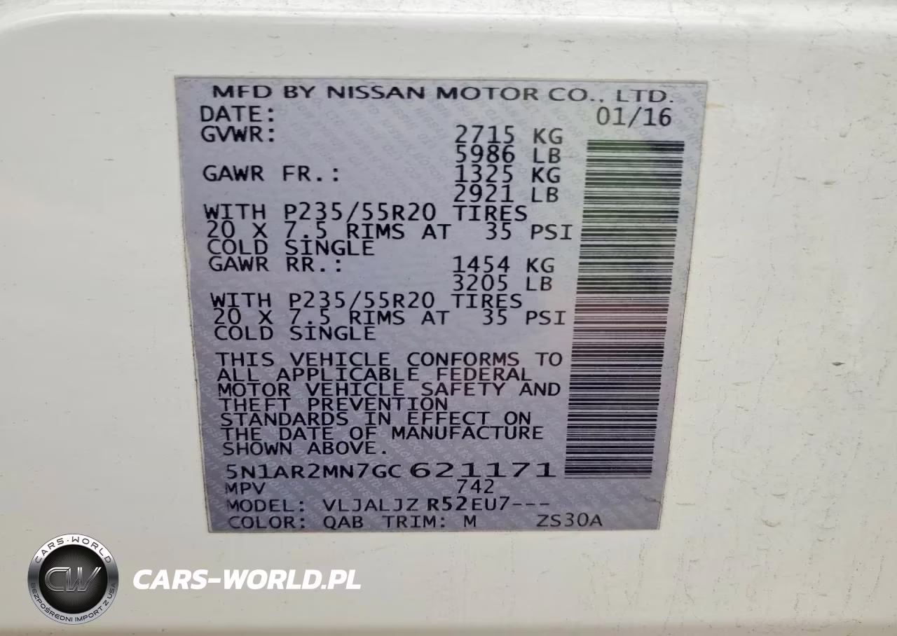 2016 Nissan Pathfinder Platinum VIN:5N1AR2MN7GC621171 - 13