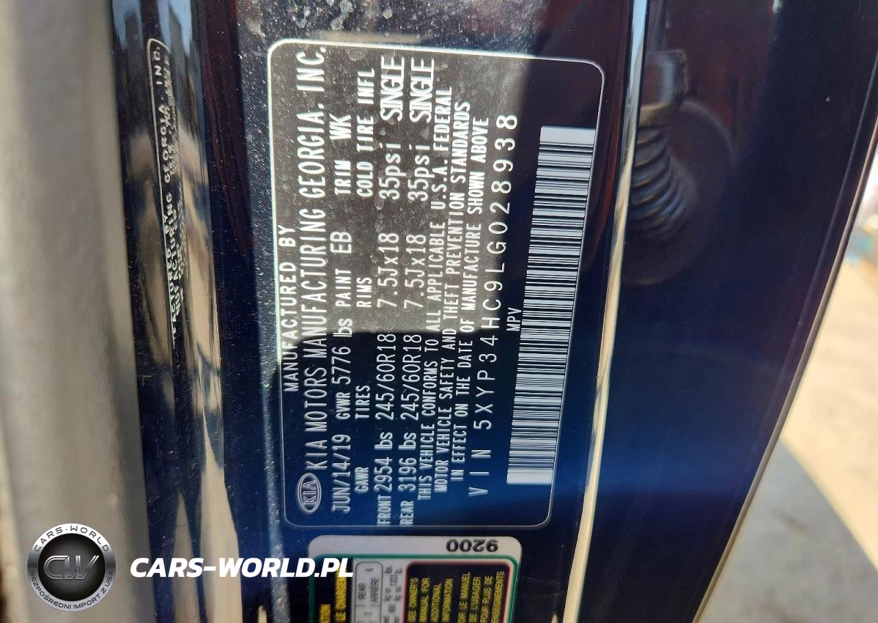 2020 Kia Telluride Ex VIN:5XYP34HC9LG028938 - 13