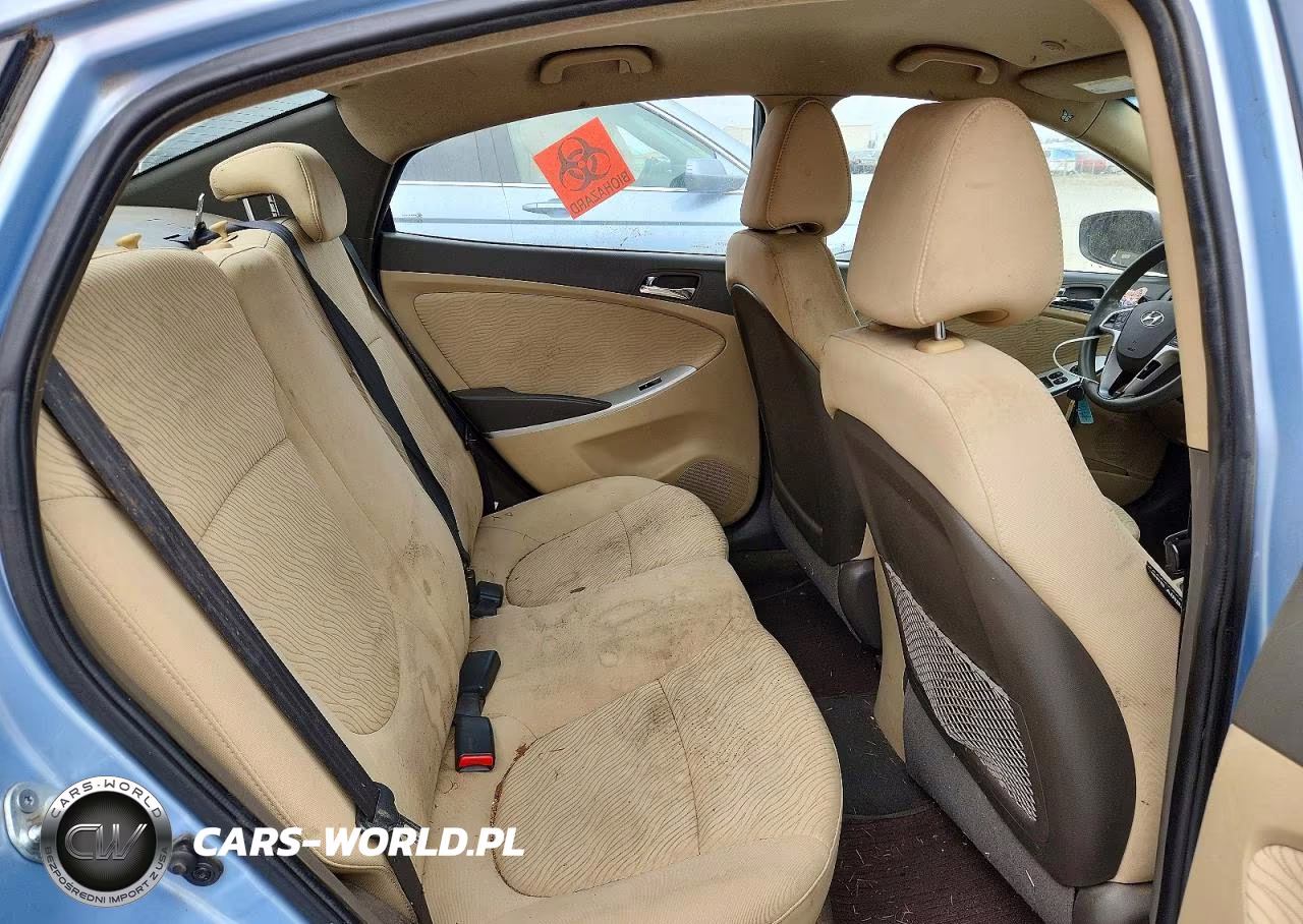 2013 Hyundai Accent Gls VIN:KMHCU4AE7DU459037 - 10