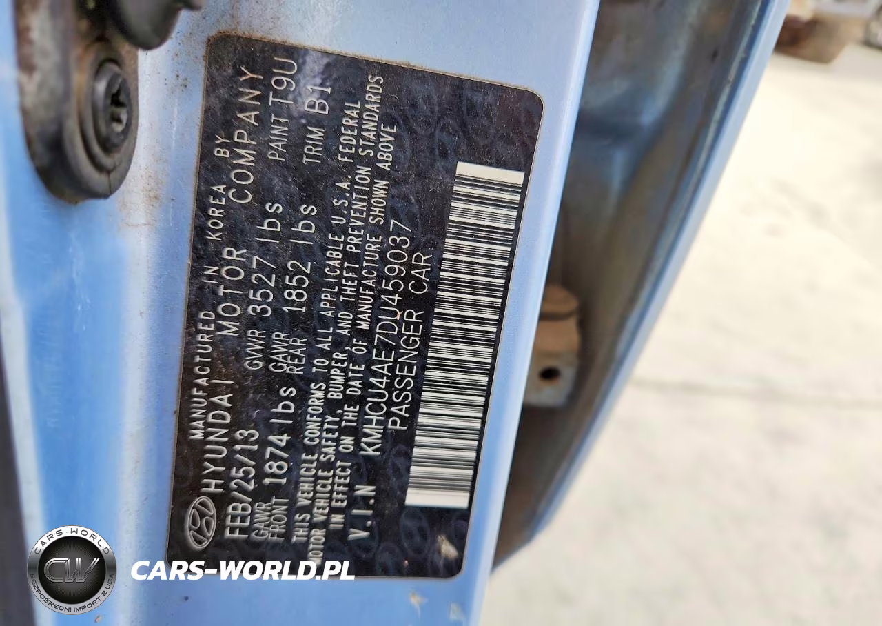2013 Hyundai Accent Gls VIN:KMHCU4AE7DU459037 - 12