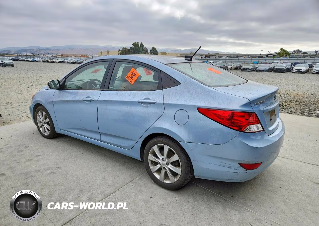 2013 Hyundai Accent Gls VIN:KMHCU4AE7DU459037 - 2