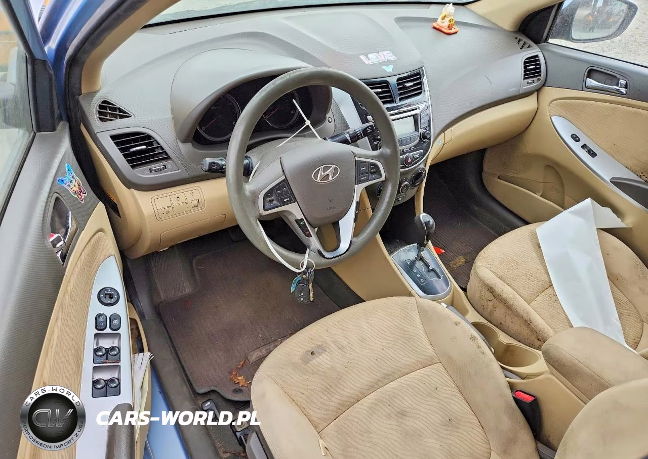 2013 Hyundai Accent Gls VIN:KMHCU4AE7DU459037 - 8