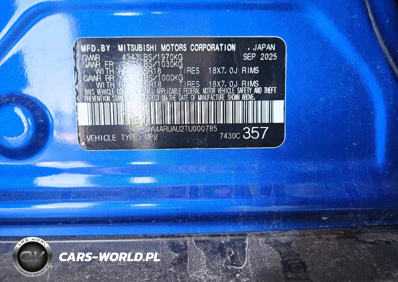 2026 Mitsubishi Outlander Sport S-Se VIN:JA4ARUAU2TU000785 - 13