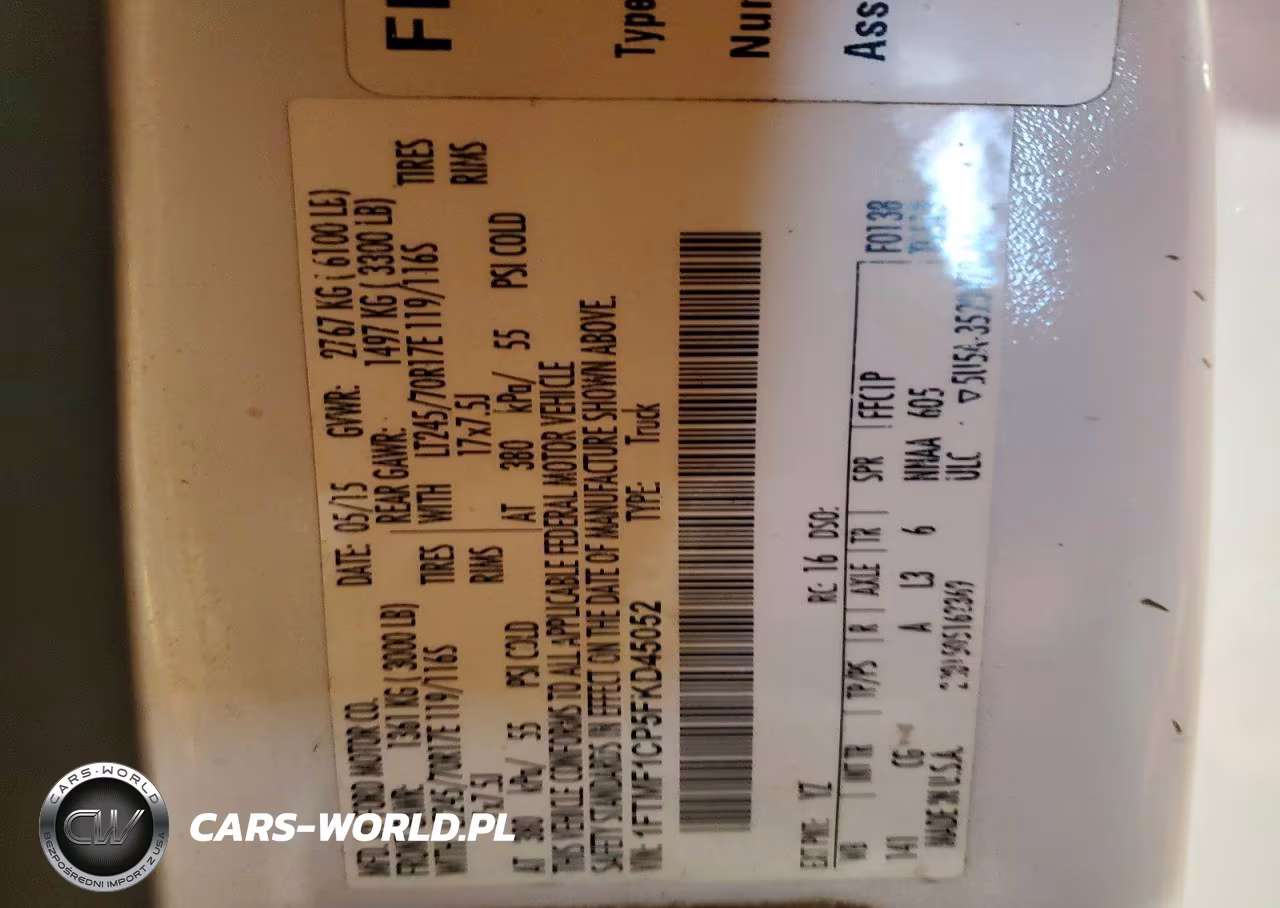 2015 Ford F150 VIN:1FTMF1CP5FKD45052 - 13