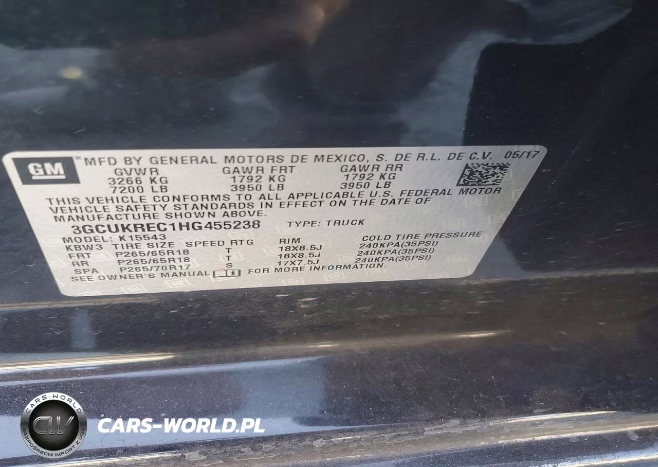 2017 Chevrolet Silverado K1500 Lt VIN:3GCUKREC1HG455238 - 12