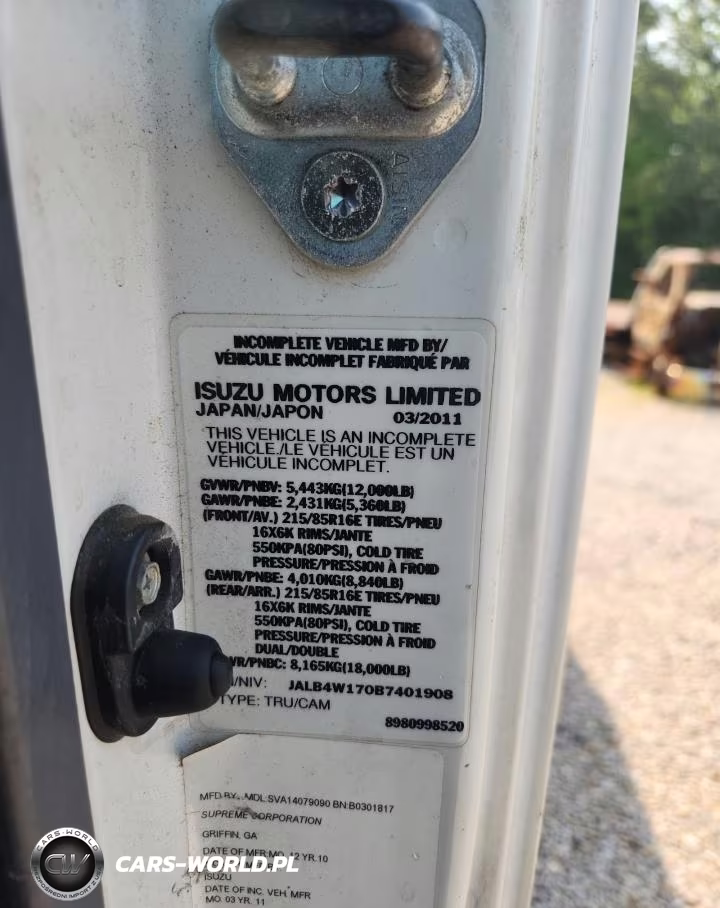 2011 Isuzu Npr VIN:JALB4W170B7401908 - 12