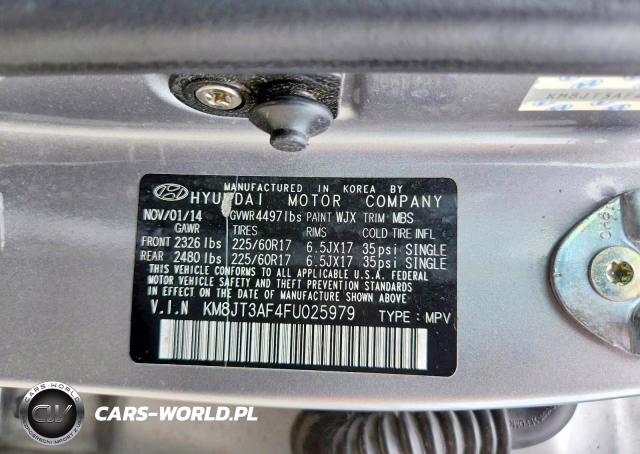 2015 Hyundai Tucson Gls VIN:KM8JT3AF4FU025979 - 13