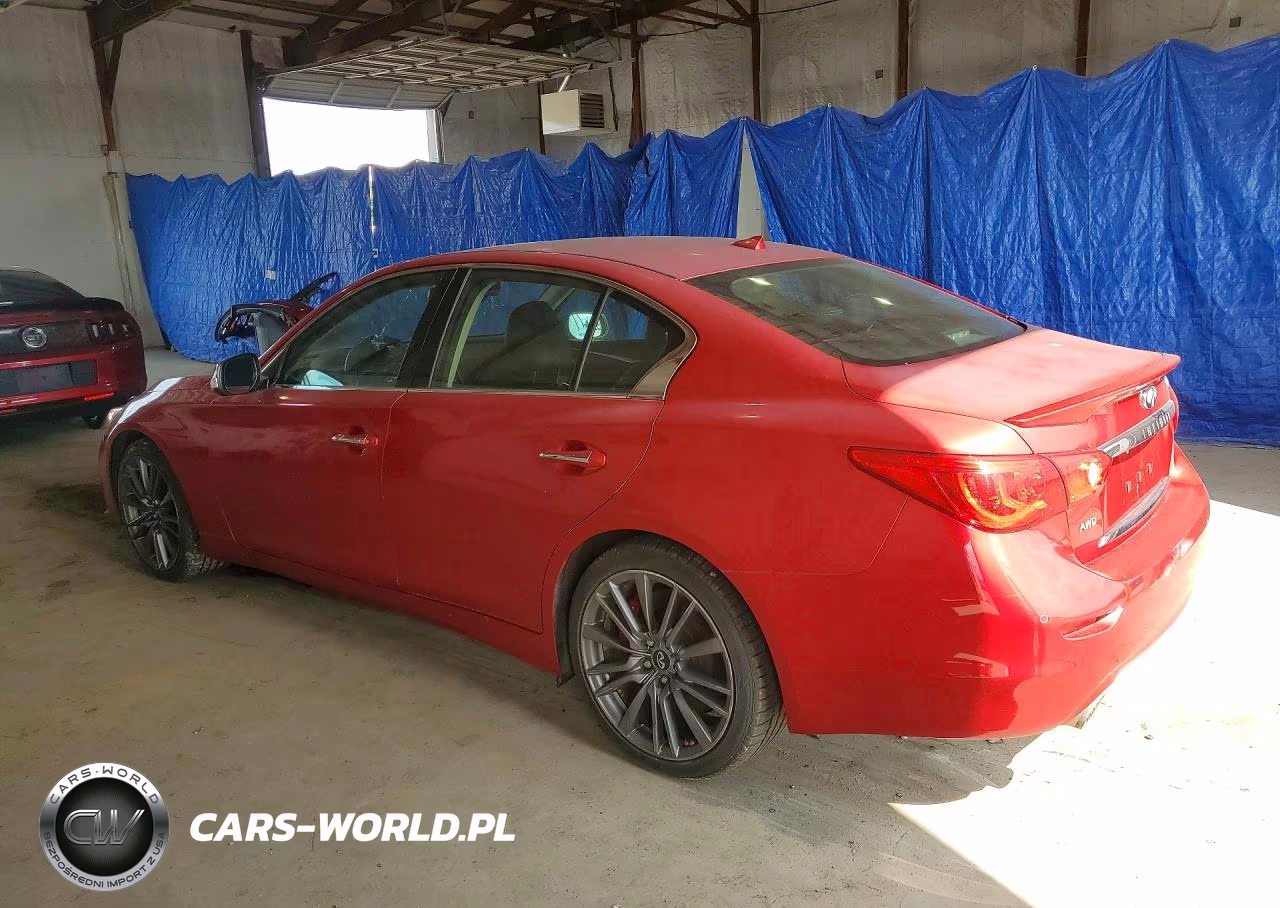 2017 Infiniti Q50 Red Sport 400 VIN:JN1FV7AR8HM870720 - 2