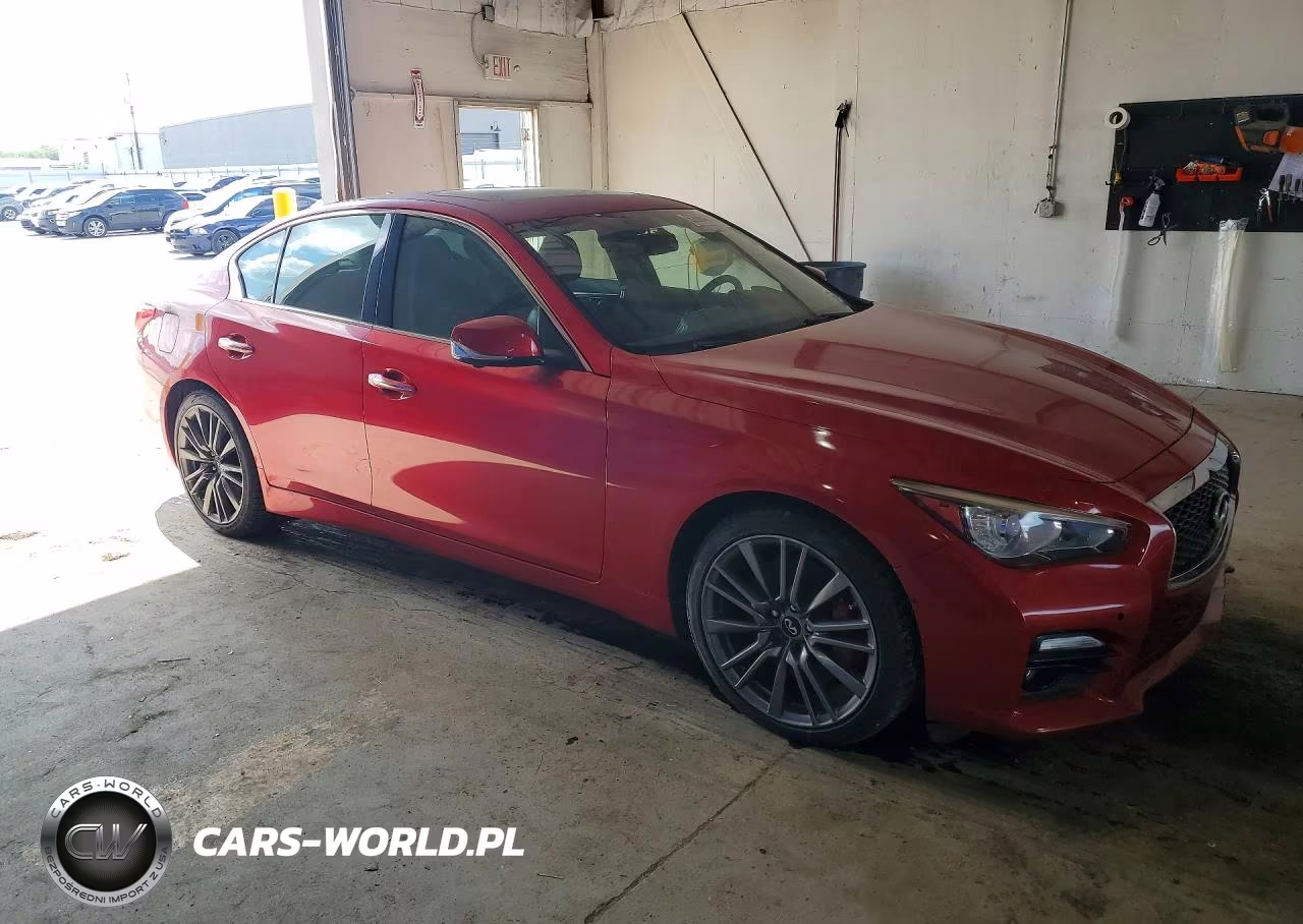2017 Infiniti Q50 Red Sport 400 VIN:JN1FV7AR8HM870720 - 4