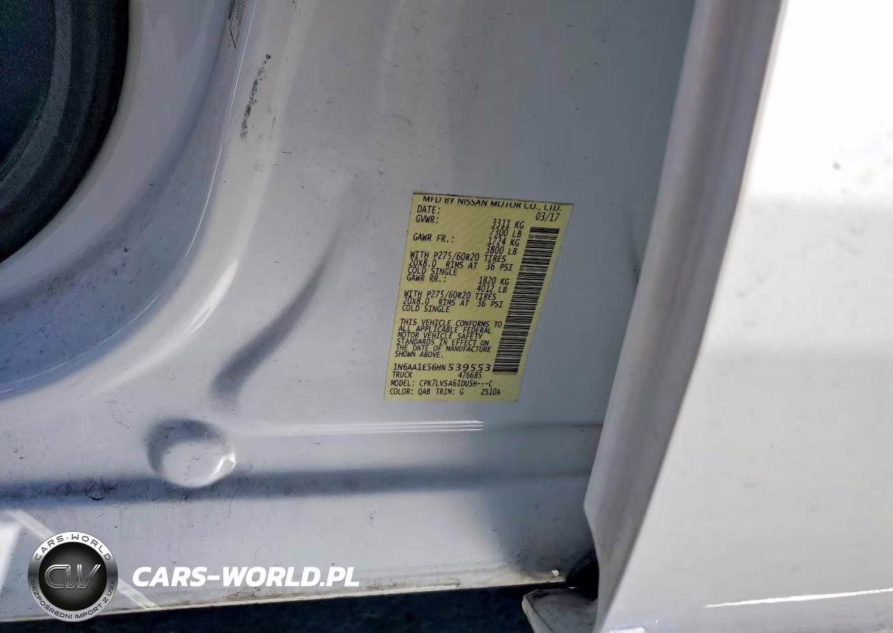 2017 Nissan Titan VIN:1N6AA1E56HN539553 - 13