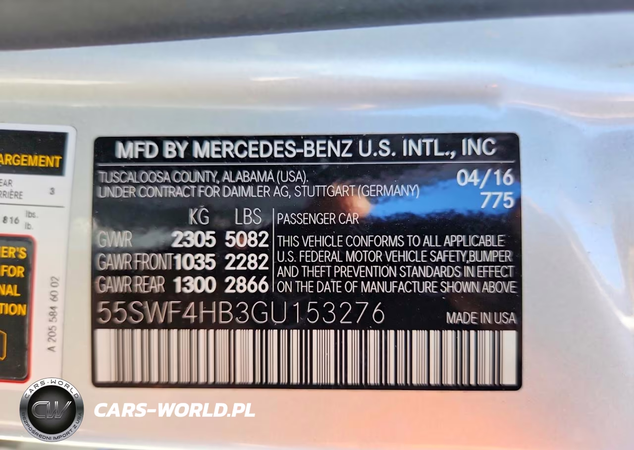 2016 Mercedes-Benz C 350E VIN:55SWF4HB3GU153276 - 13